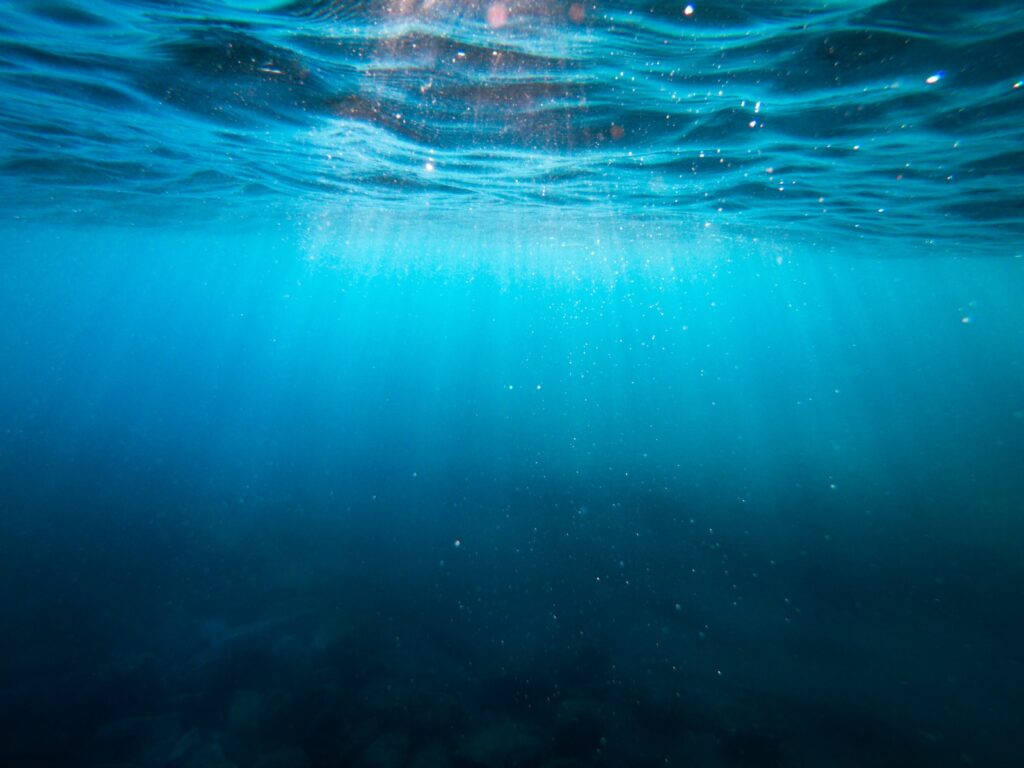 Blue Water in Deep Sea